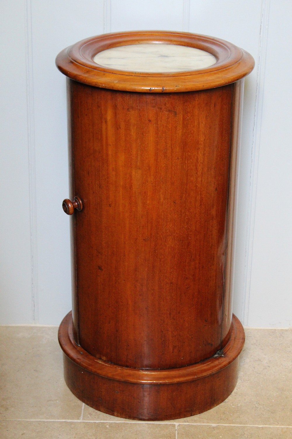 Victorian Mahogany Cylinder Bedside Pot Cupboard