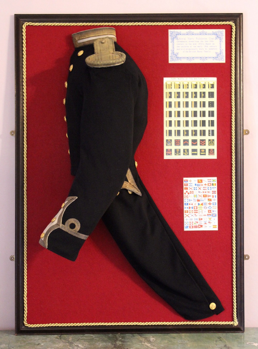 Display \ Diorama of a Naval Dress Coat Uniform