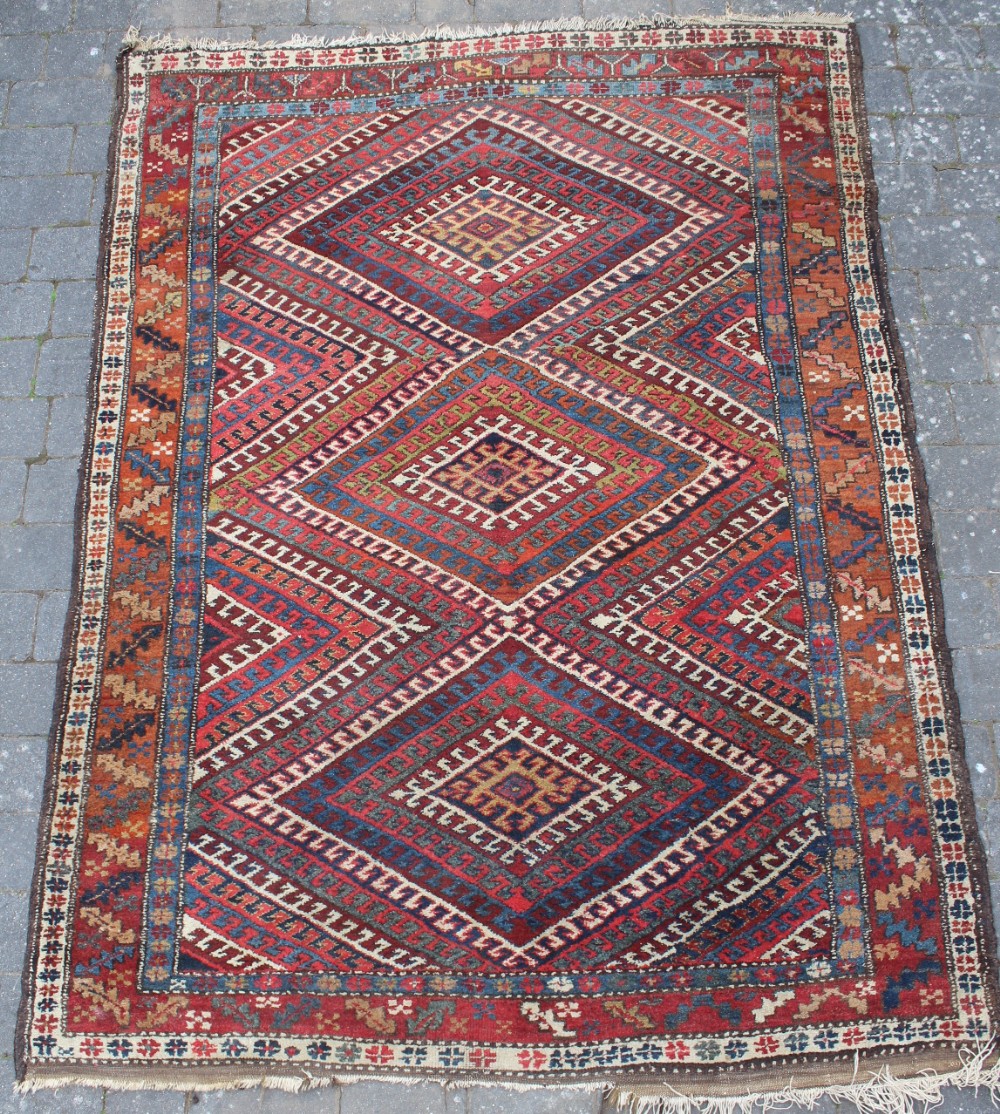 Caucasian Kurdish Medallion Rug