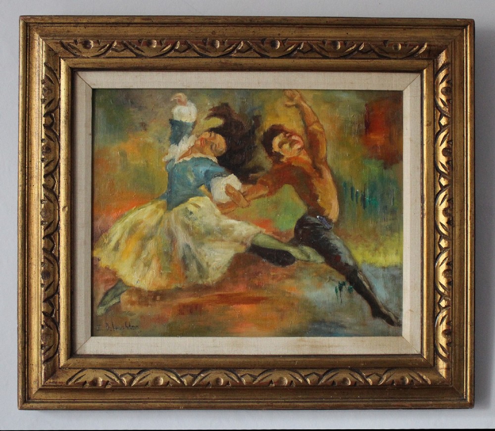 Irene Dobruschken 'The Dancers' Oil on Canvas