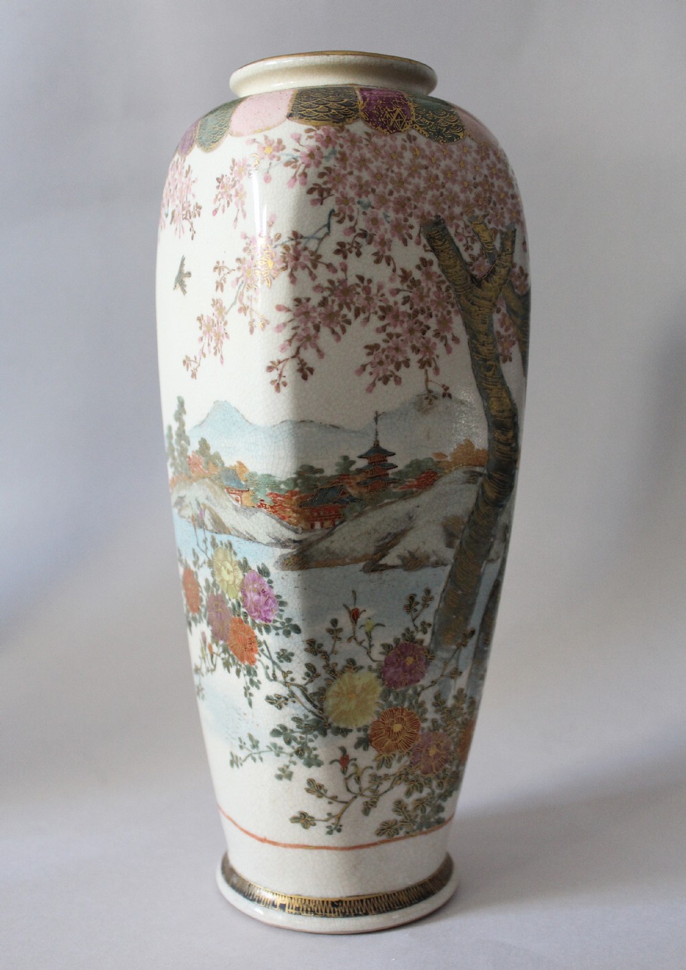 Japanese Meiji Period Satsuma Vase