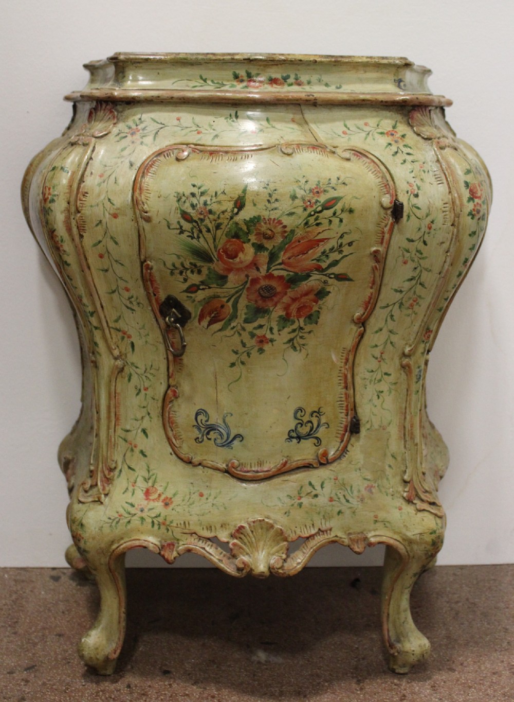Antique Venetian Hand Painted Cupboard