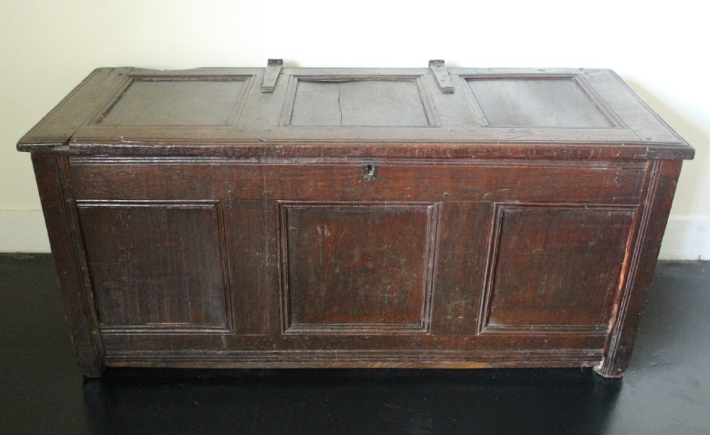 18th Century Oak Panel Coffer