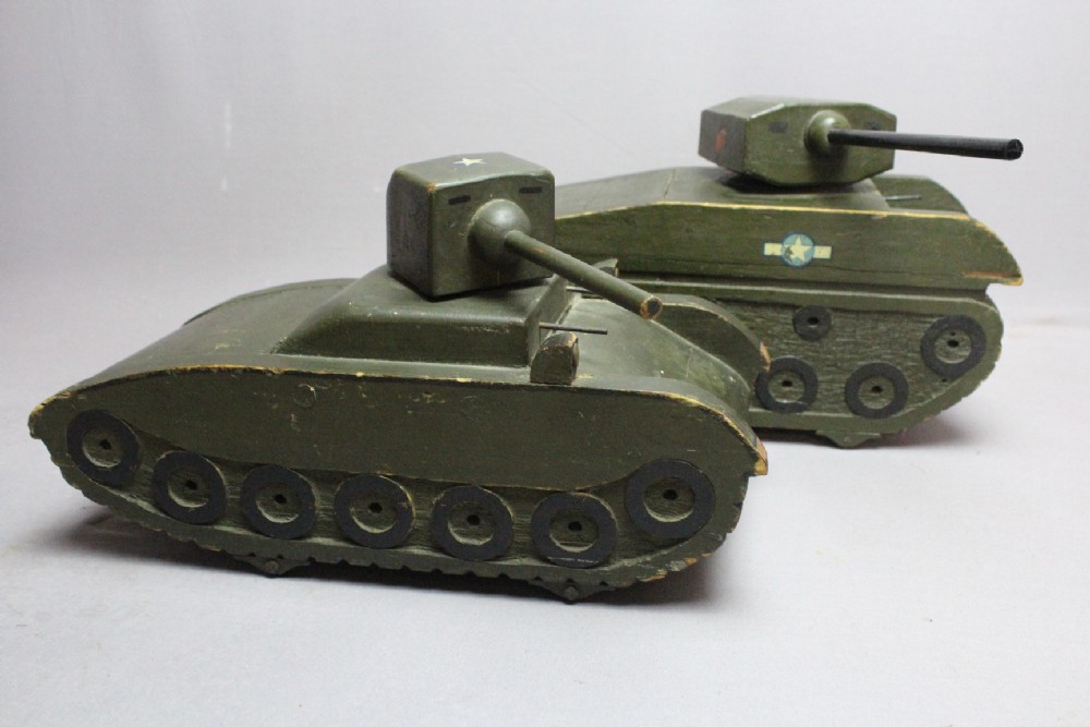 Two WWII Scratch Built Models of Tanks