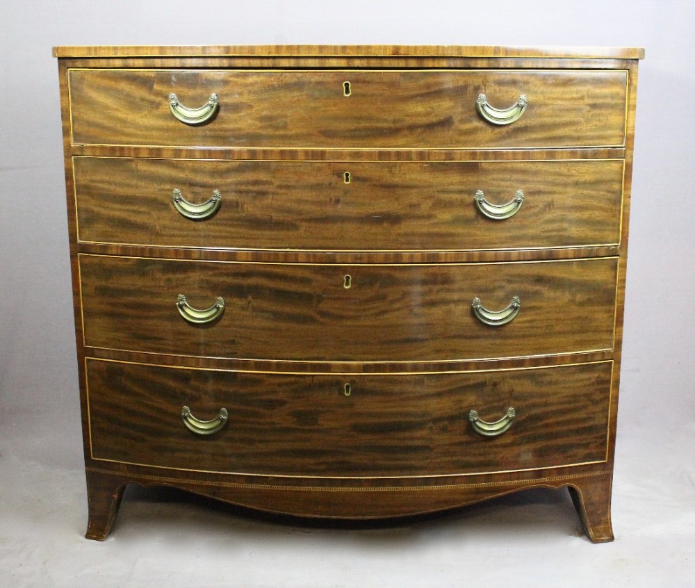 Georgian Mahogany Bowfront Chest of Drawers