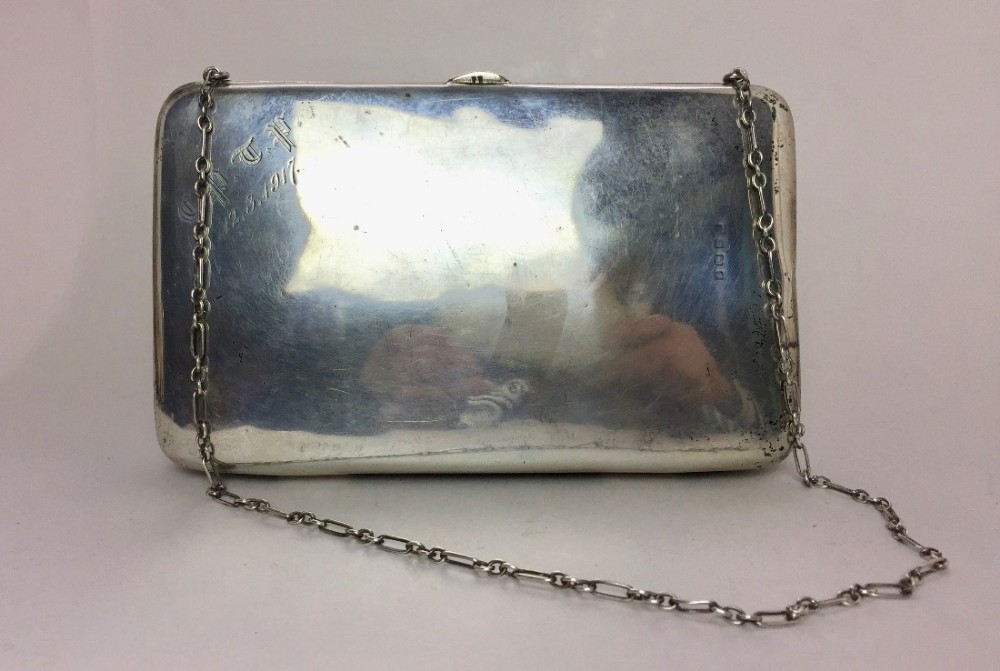 Edwardian Silver Evening Bag, Birmingham 1915