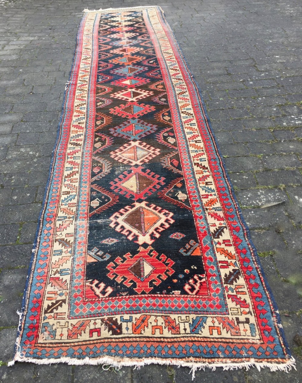 Caucasian Kazak Long Rug / Runner 4.5m long