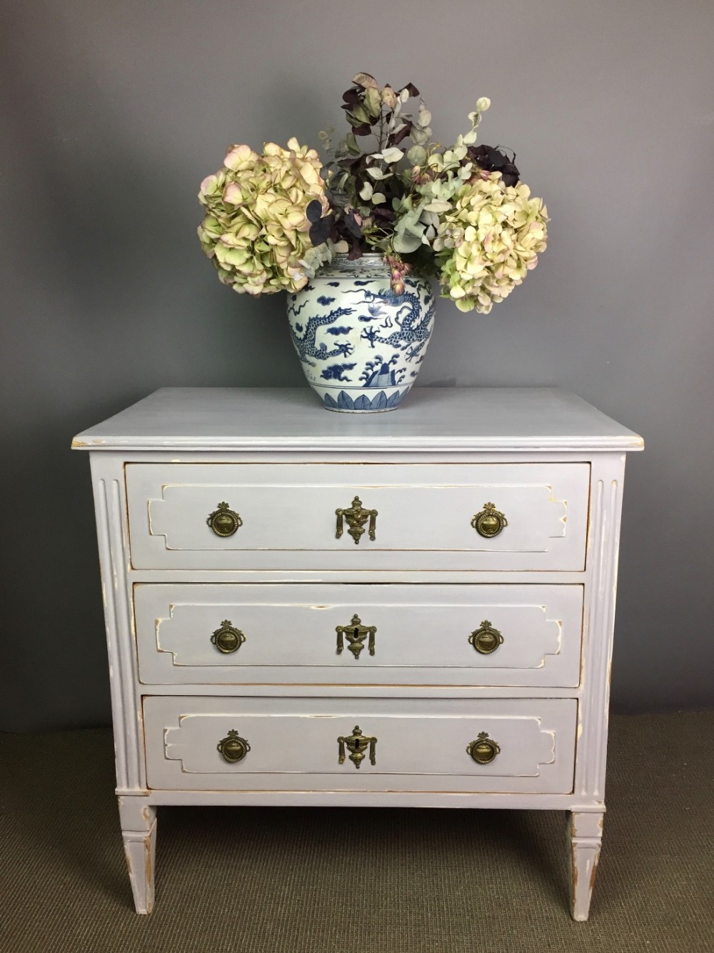 Small Italian Neo-Classical Painted Commode / Chest of Drawers