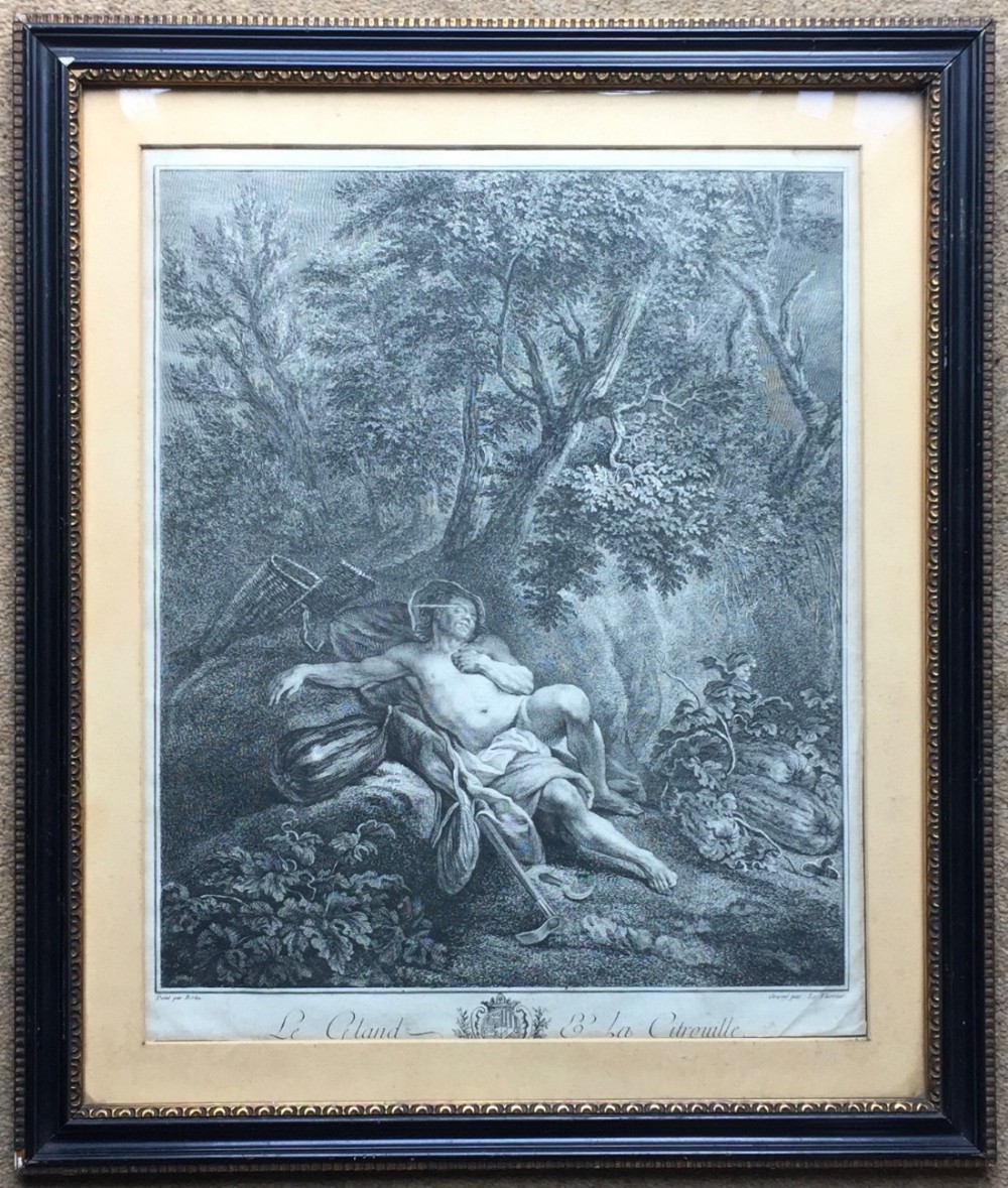 18th Century Fables de la Fontaine Engraving after Nicolas Bertin