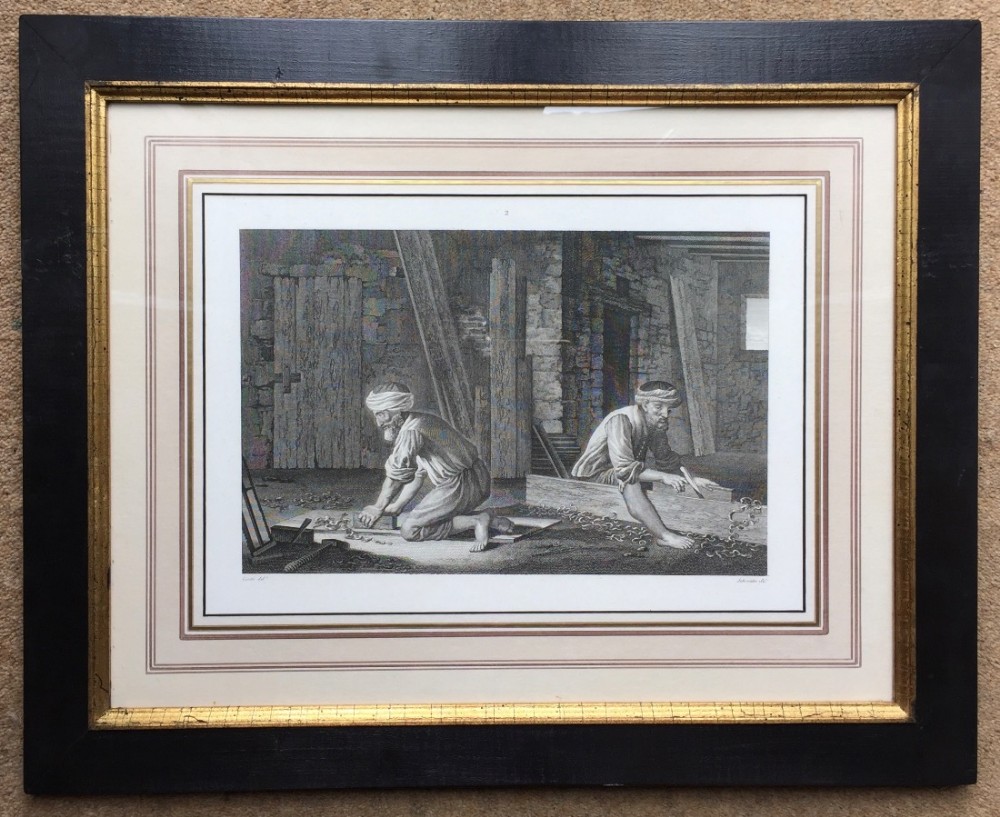 12 Engravings from Description de L'Egypt' after Conte circa 1810