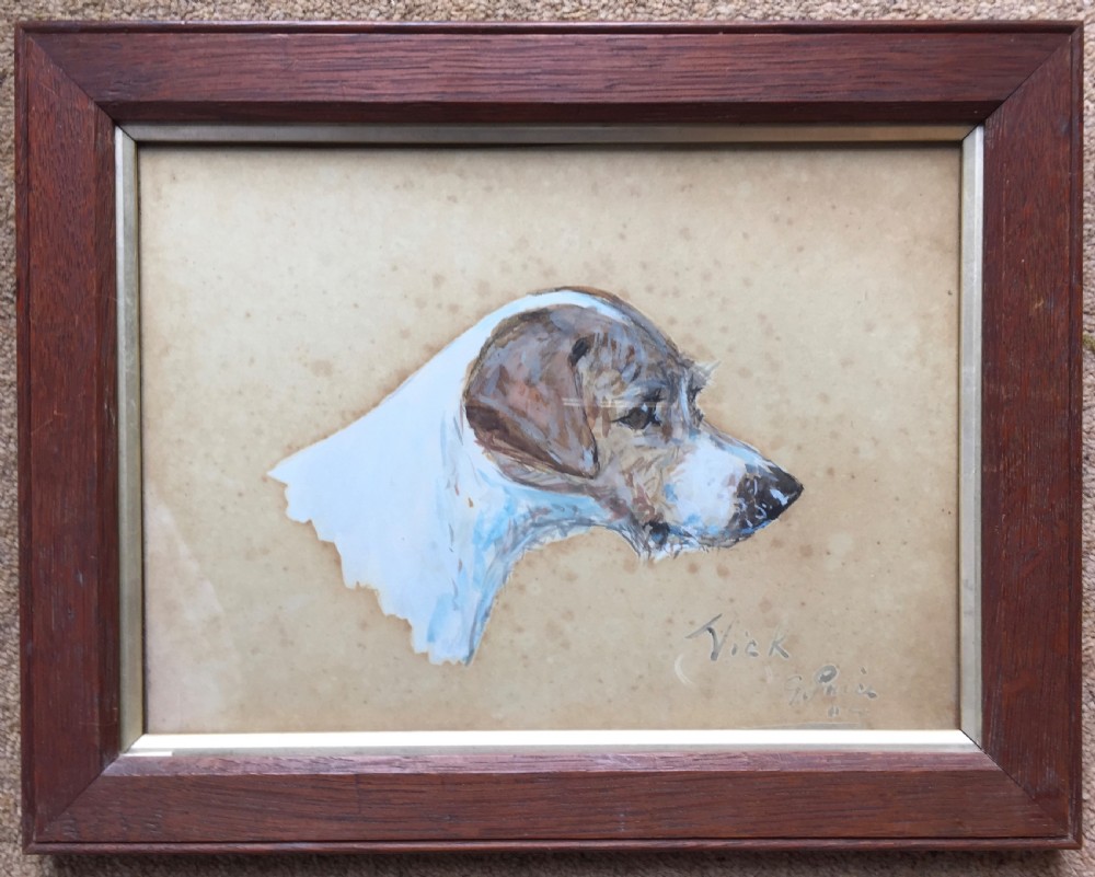 George Paice a pair of watercolours of terriers, signed and dates '04 View V