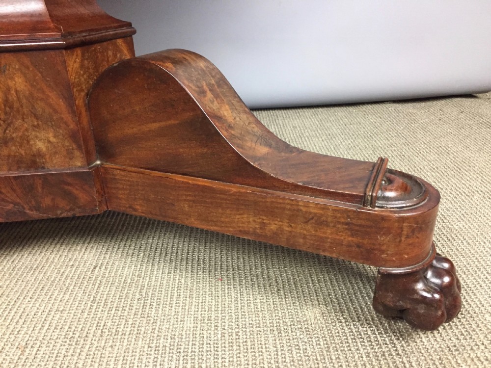 Antique French Mahogany Gueridon with fossil stone marble top View V