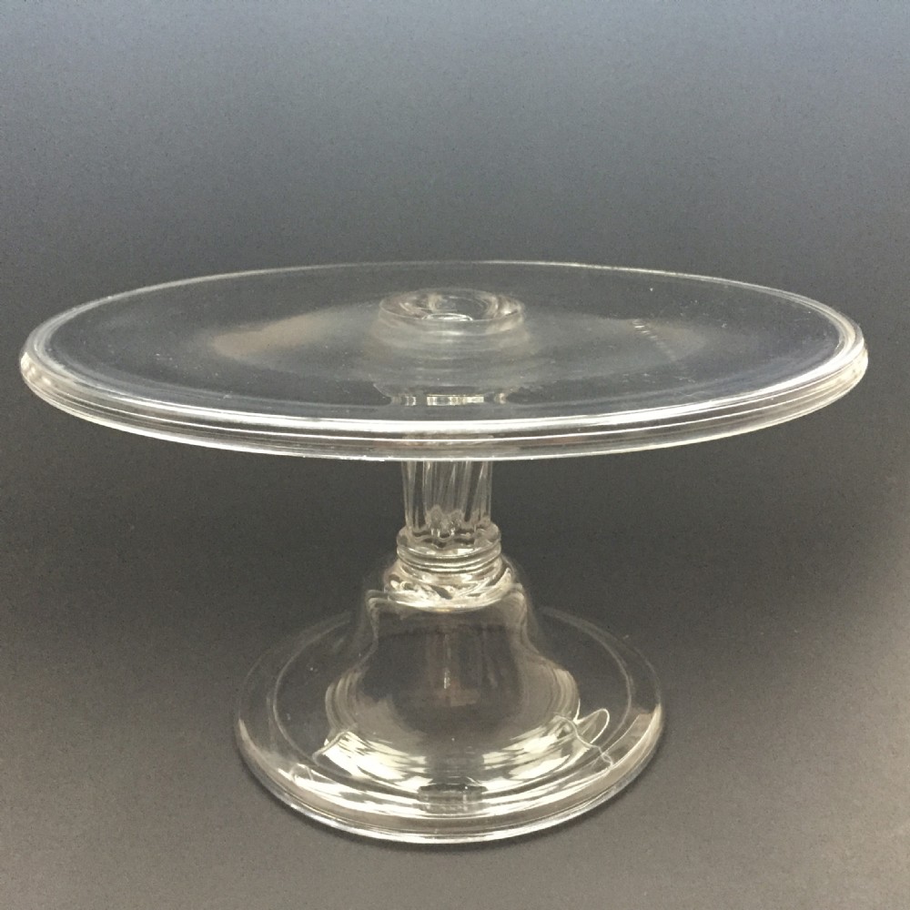 Georgian Glass Tazza / Comport with Silesian stem