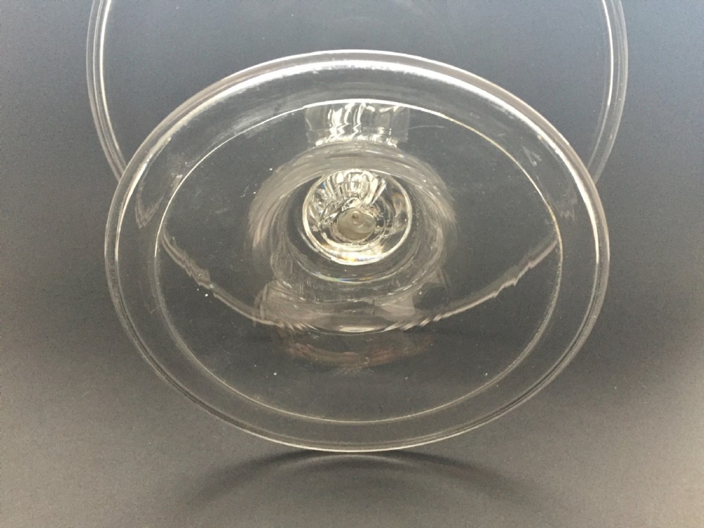 Georgian Glass Tazza / Comport with Silesian stem View VI