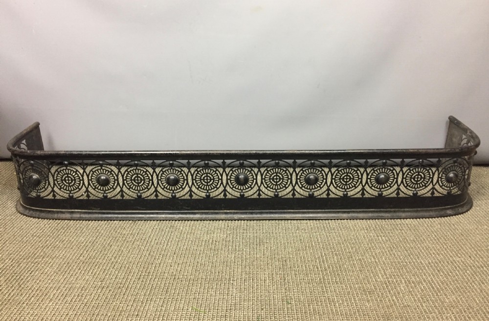 Regency Pierced Steel Fender circa 1810