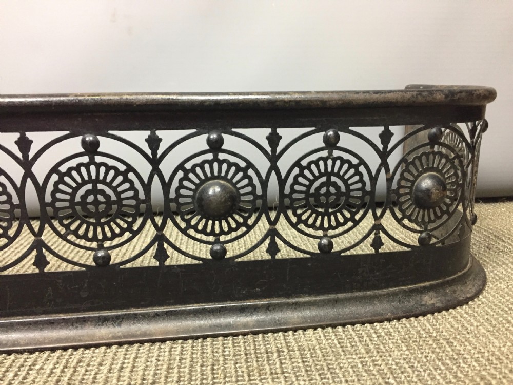 Regency Pierced Steel Fender circa 1810 View II