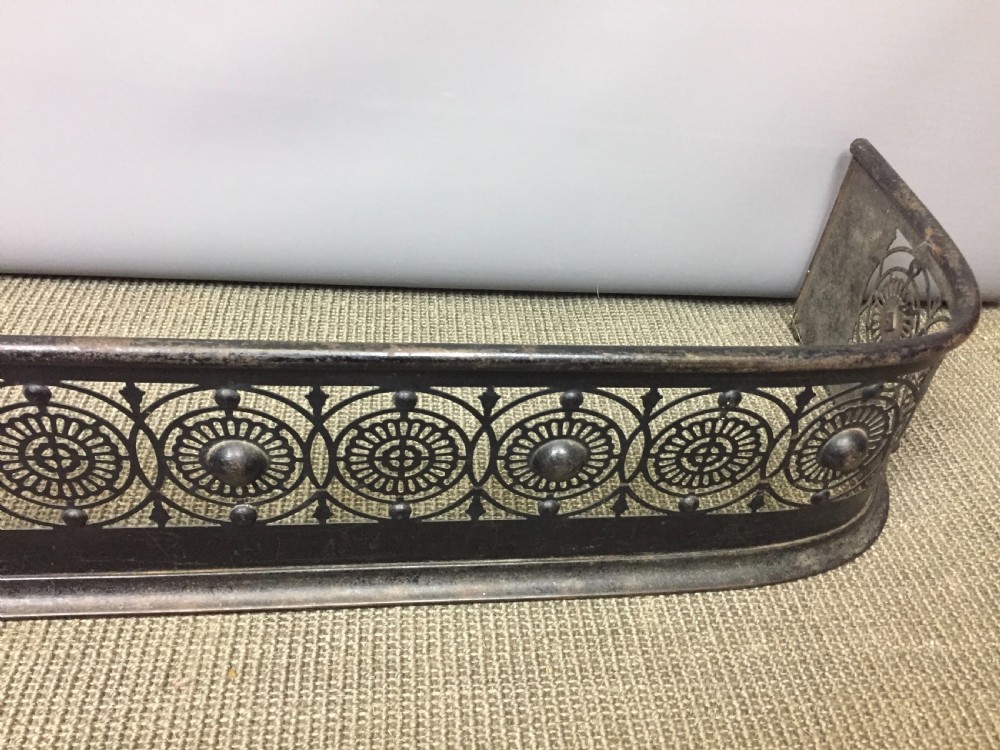 Regency Pierced Steel Fender circa 1810 View III