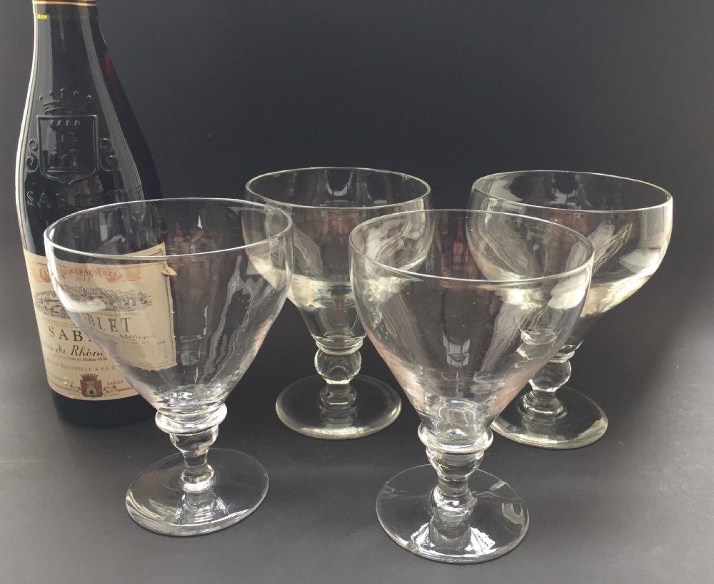 Four Large Georgian Glass Rummers  View XI