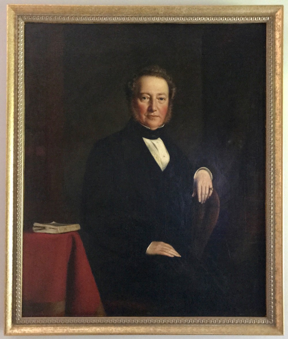 A Large Pair of Oil Portrait of Ironmaster William Grazebrook and his wife Mary-Ann