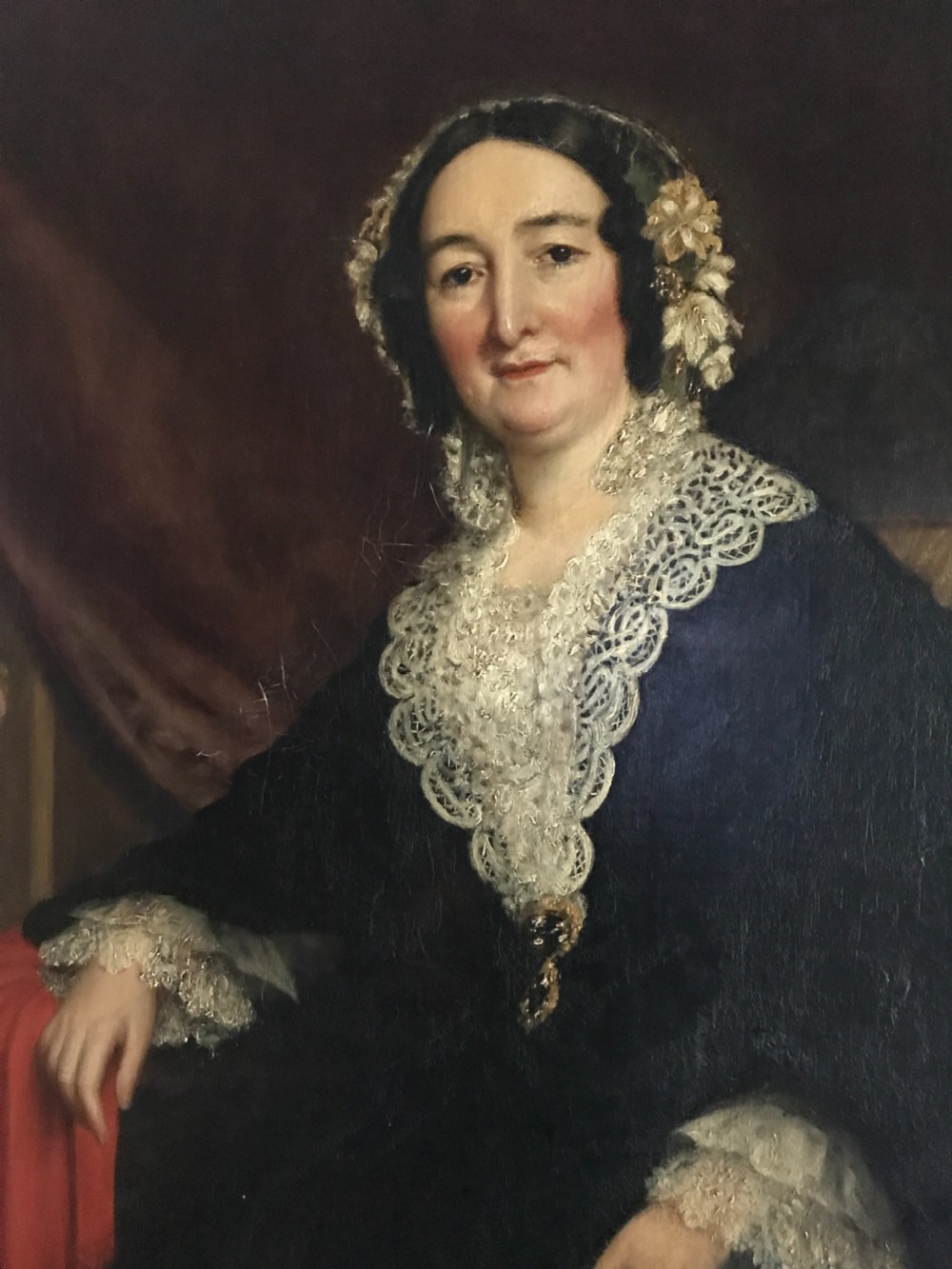 A Large Pair of Oil Portrait of Ironmaster William Grazebrook and his wife Mary-Ann View V