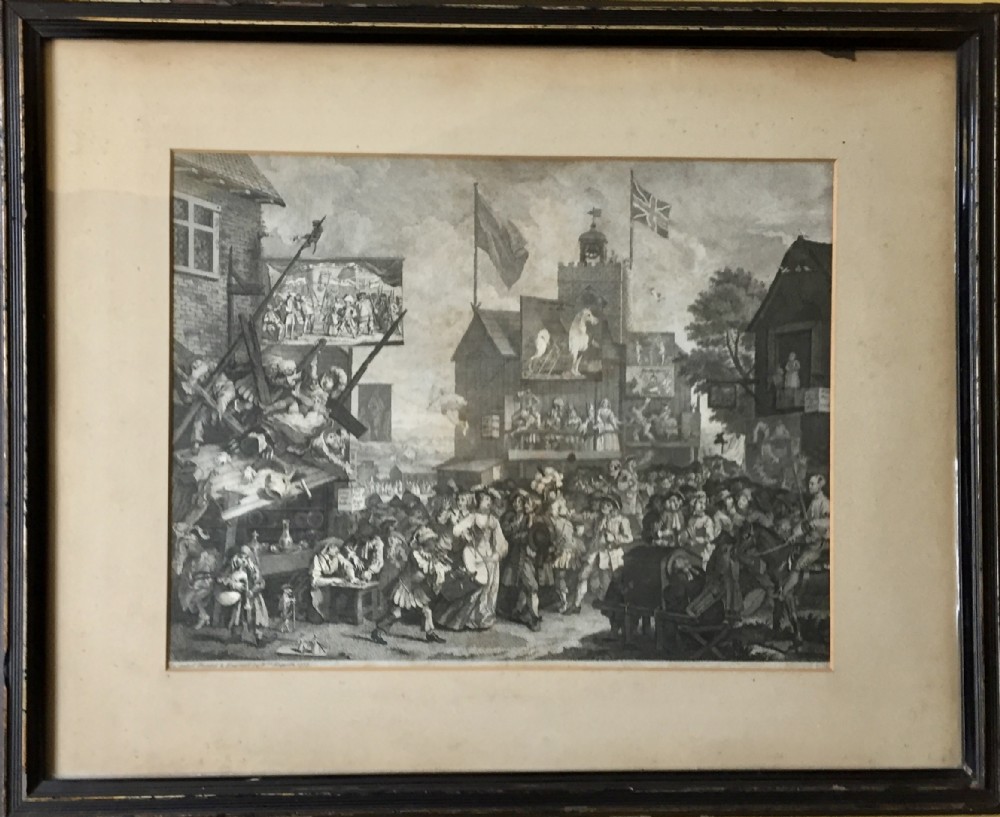 William Hogarth Southwark Fair Engraving 1733