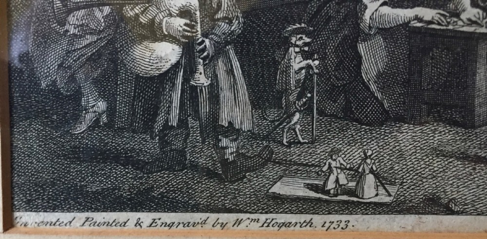 William Hogarth Southwark Fair Engraving 1733 View III