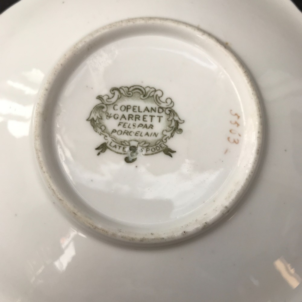 Copeland & Garrett Felspar Porcelain Hand Painted Cup & Saucer circa 1840 View VII
