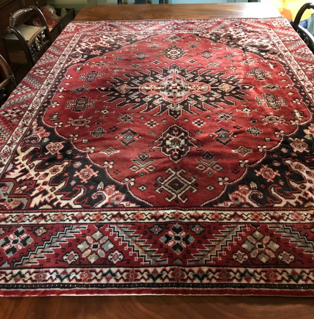 Edwardian Chenille Table Carpet / Tablecloth in Persian Style View III