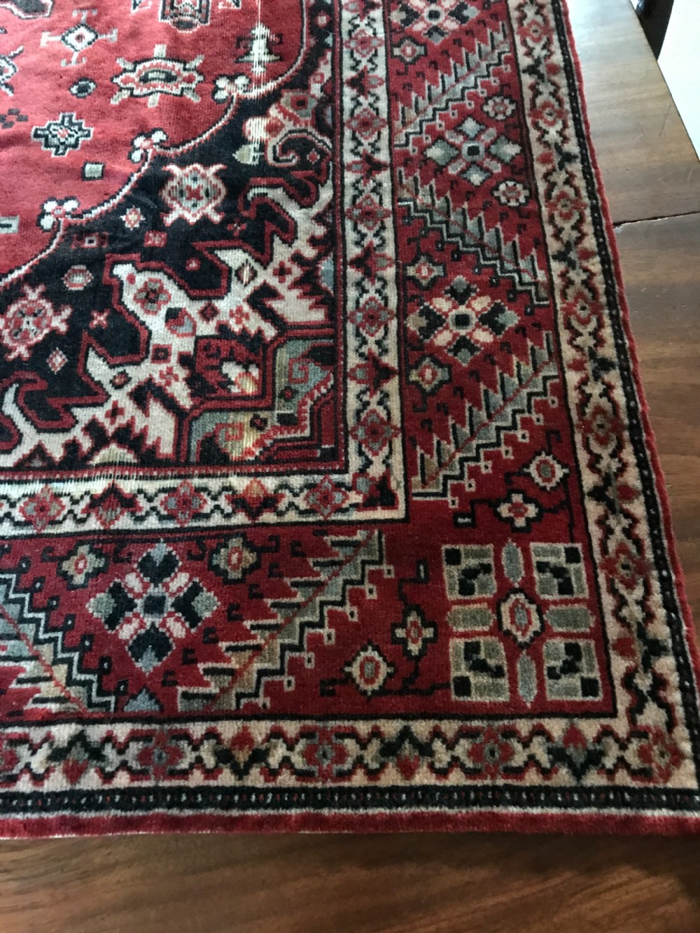 Edwardian Chenille Table Carpet / Tablecloth in Persian Style View V