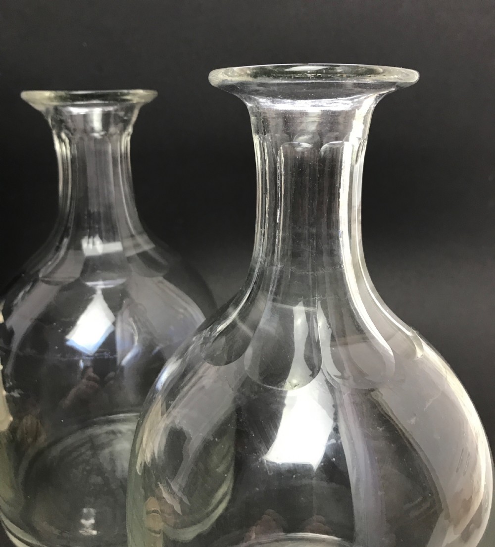 A Pair of Victorian Cut Glass Wine Carafes View III