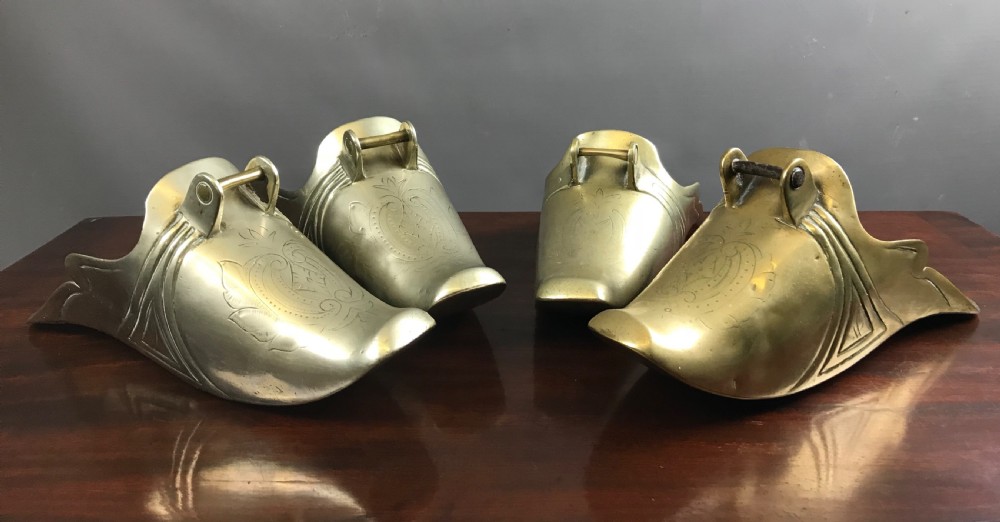 Two Pairs of South American Bronze Conquistador Stirrups