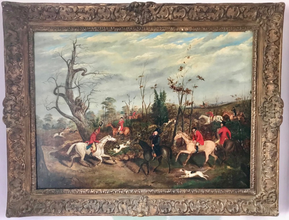 Dean Wolstenholme Jnr., Breaking Cover, Hunting Scene, Oil on Canvas View II