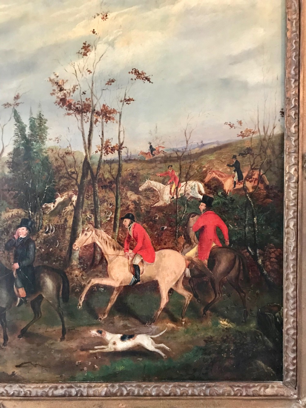 Dean Wolstenholme Jnr., Breaking Cover, Hunting Scene, Oil on Canvas View III
