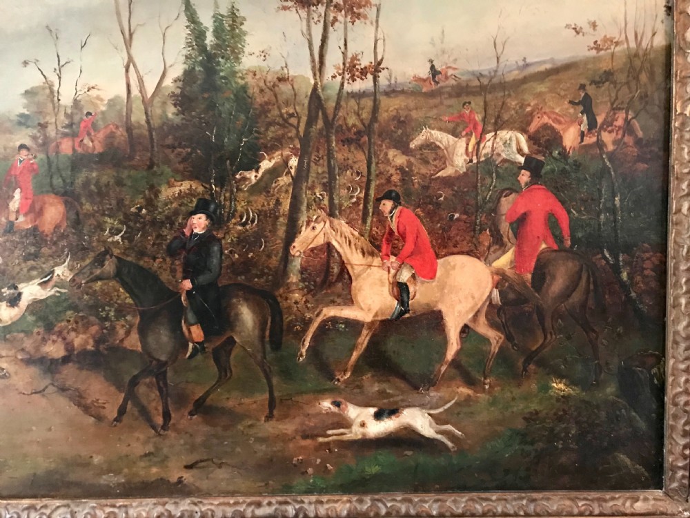 Dean Wolstenholme Jnr., Breaking Cover, Hunting Scene, Oil on Canvas View VI