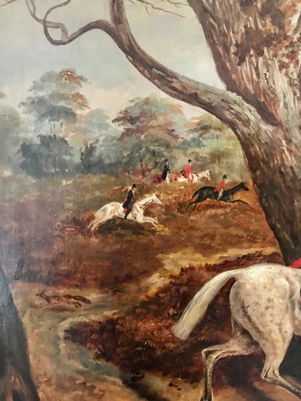 Dean Wolstenholme Jnr., Breaking Cover, Hunting Scene, Oil on Canvas View VII