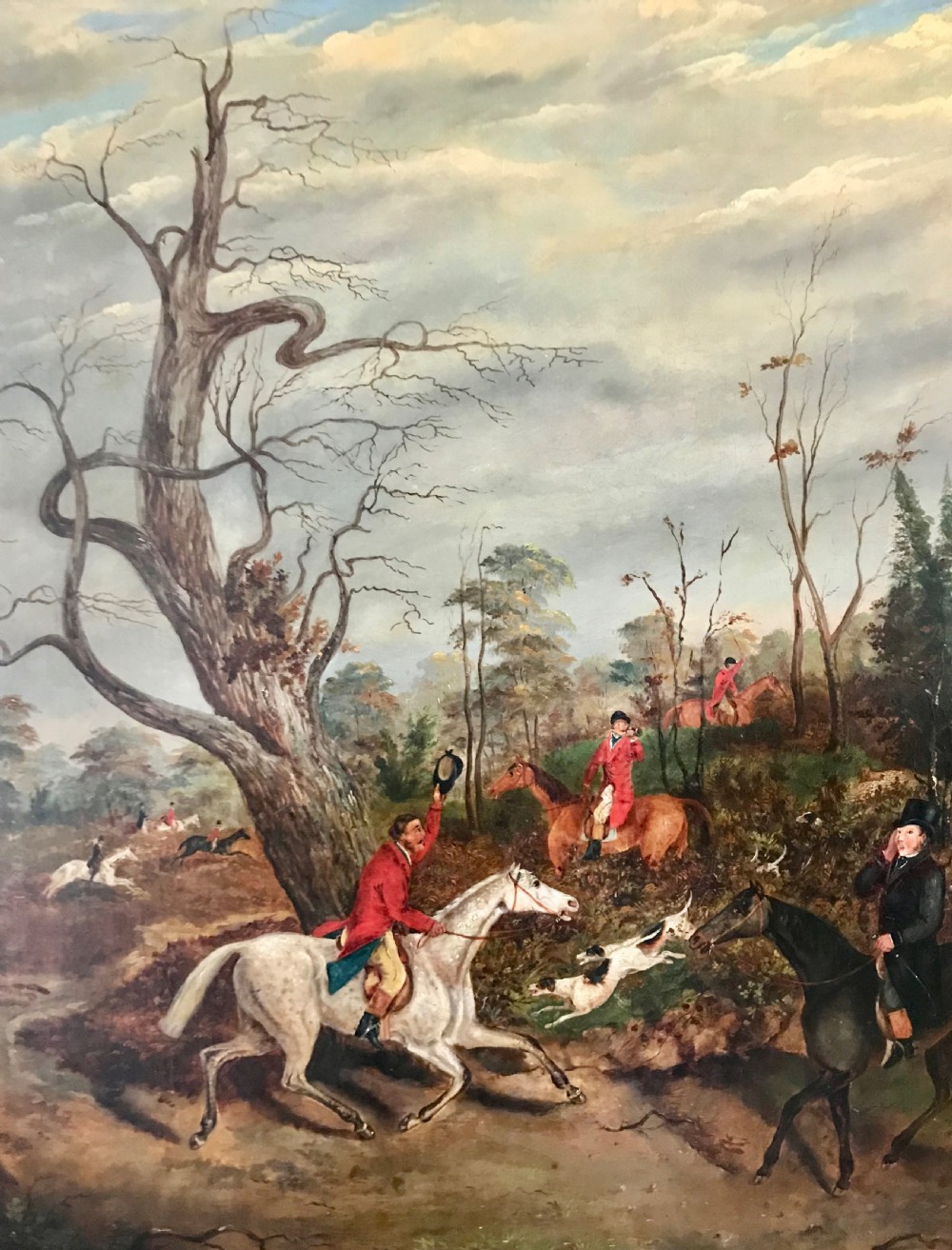 Dean Wolstenholme Jnr., Breaking Cover, Hunting Scene, Oil on Canvas View VIII