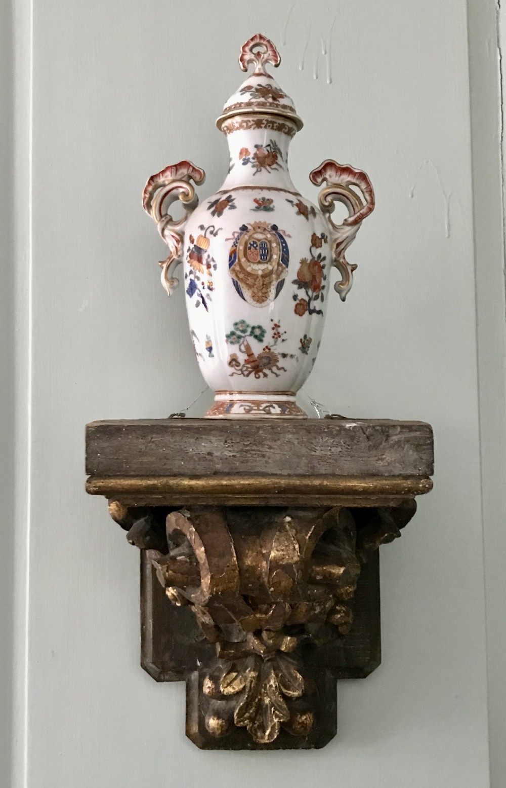 Antique Carved Giltwood Wall Bracket / Shelf View III