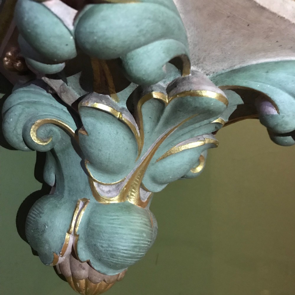Painted Terracotta Gothic Wall Bracket View III