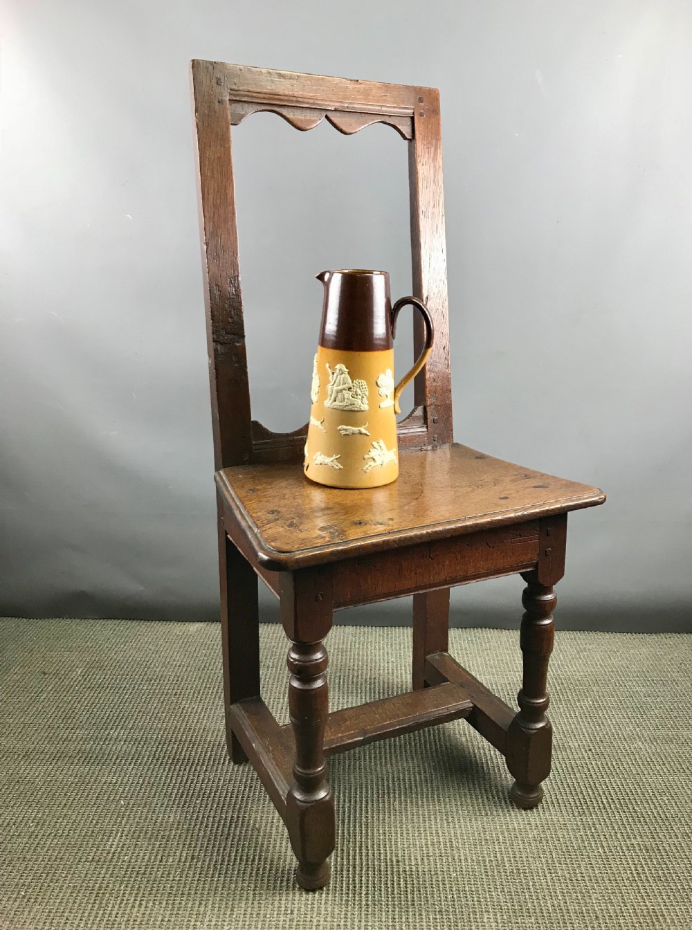 18th Century Oak Child's Backstool / Chair View X