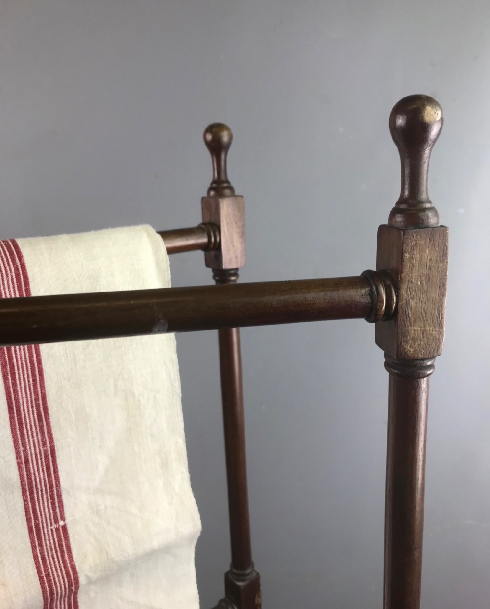 An Antique Mahogany Folding Towel Rail in Gillow's Style View III