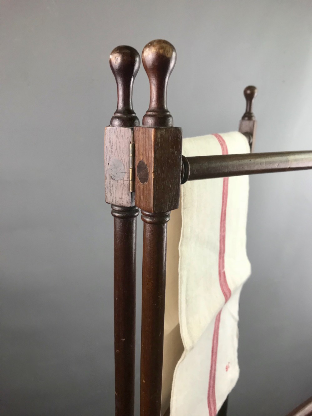 An Antique Mahogany Folding Towel Rail in Gillow's Style View IV