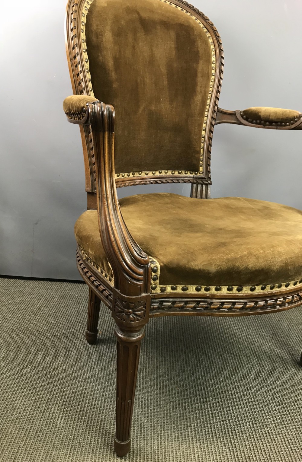 A French Fauteuil Armchair in Louis XVI Style View III