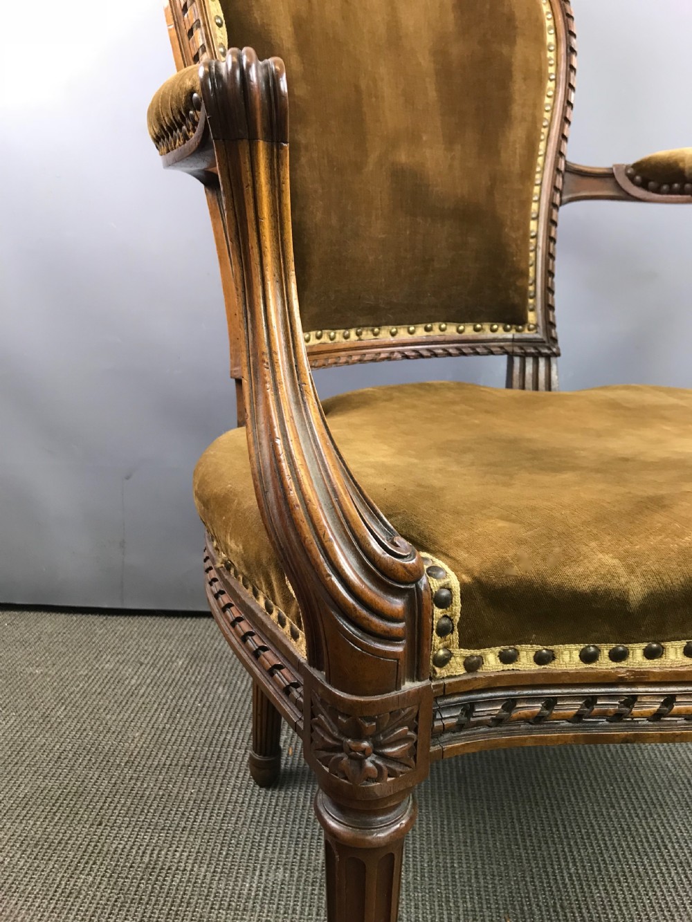 A French Fauteuil Armchair in Louis XVI Style View IV