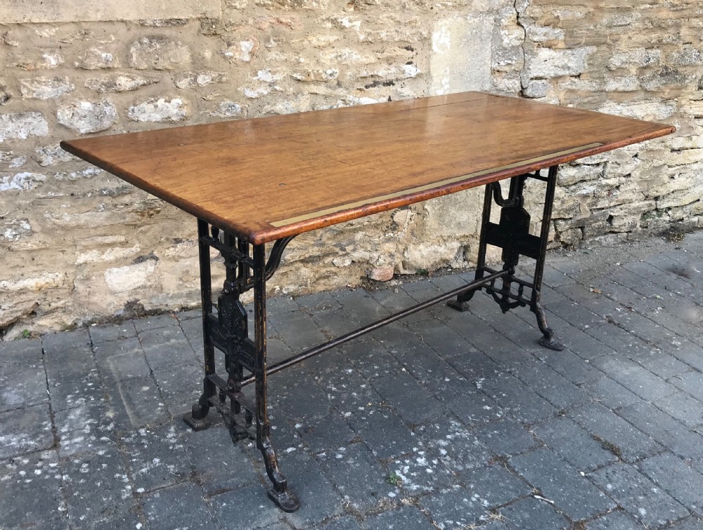Victorian Cast Iron Draper's Table View II