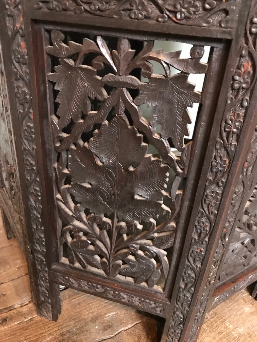 Indian / Islamic Foliate Carved Occasional Table View III