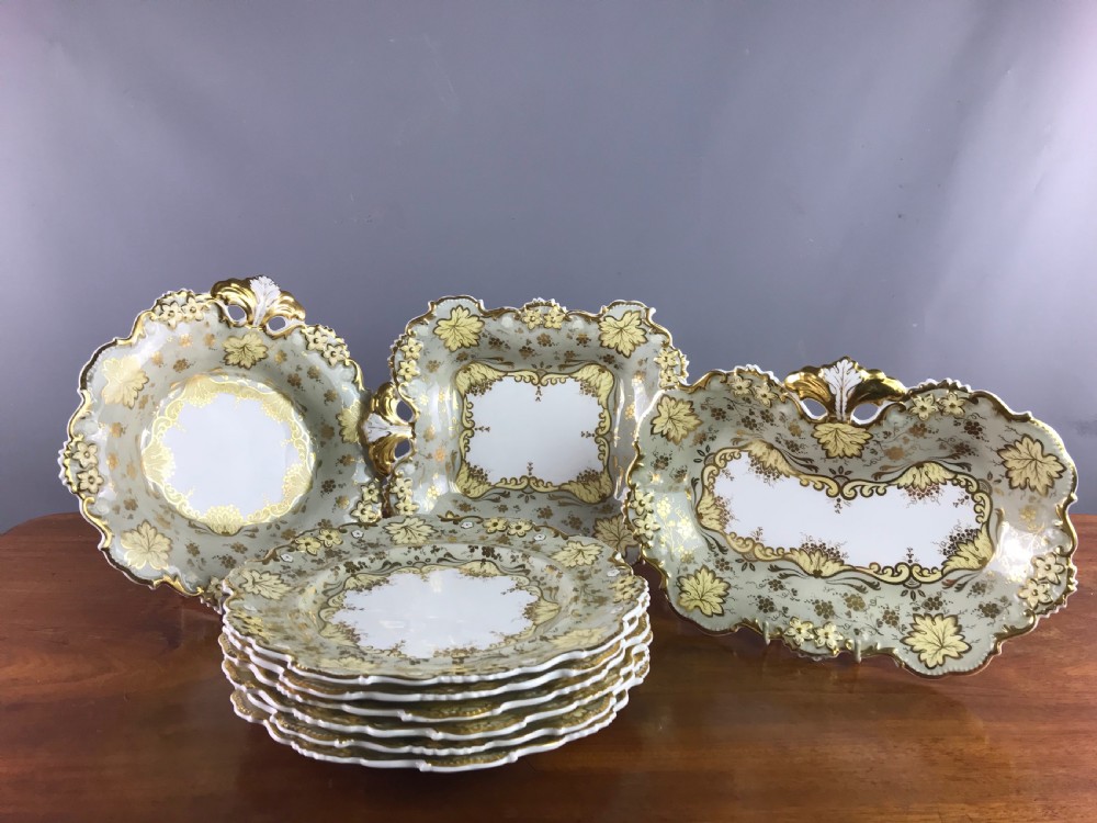 Davenport Porcelain Dessert Service circa 1870