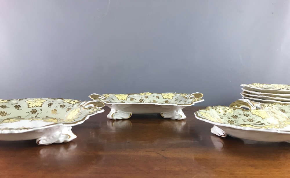 Davenport Porcelain Dessert Service circa 1870 View VI