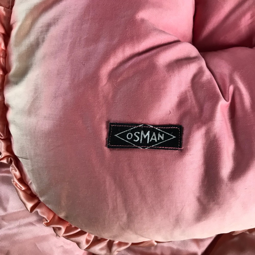 Art Deco Pink Satin Feather Filled Eiderdown View V