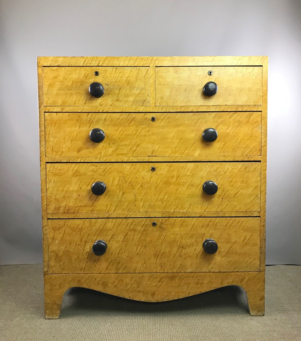 Regency Scumble Grained Pine Chest of Drawers in original condition