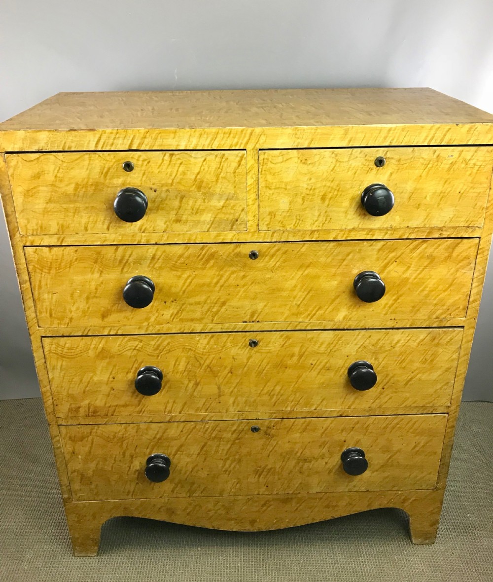 Regency Scumble Grained Pine Chest of Drawers in original condition View II